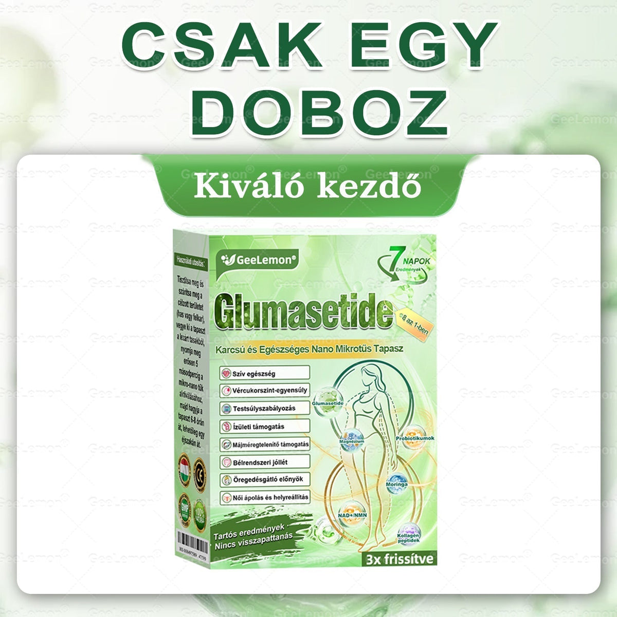 🎡 Hivatalos tanúsítás🔥 Több ezer elégedett felhasználó Magyarországon| 🤍𝐆𝐞𝑒𝐿𝑒𝐦𝐨𝐧® Glumasetide 10 az 1-ben Karcsú és Egészséges Nano Mikrotűs Tapasz 🇭🇺