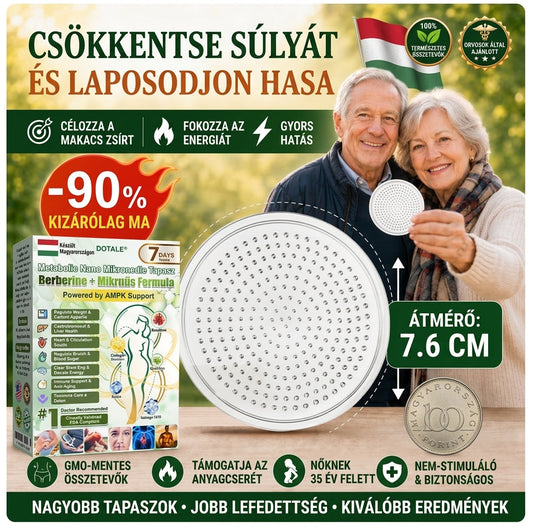 🚀 DOTALE Metabolic Nano Microneedle Patch (Naponta mindössze egyszeri használat · Látható változások akár 7 nap alatt)