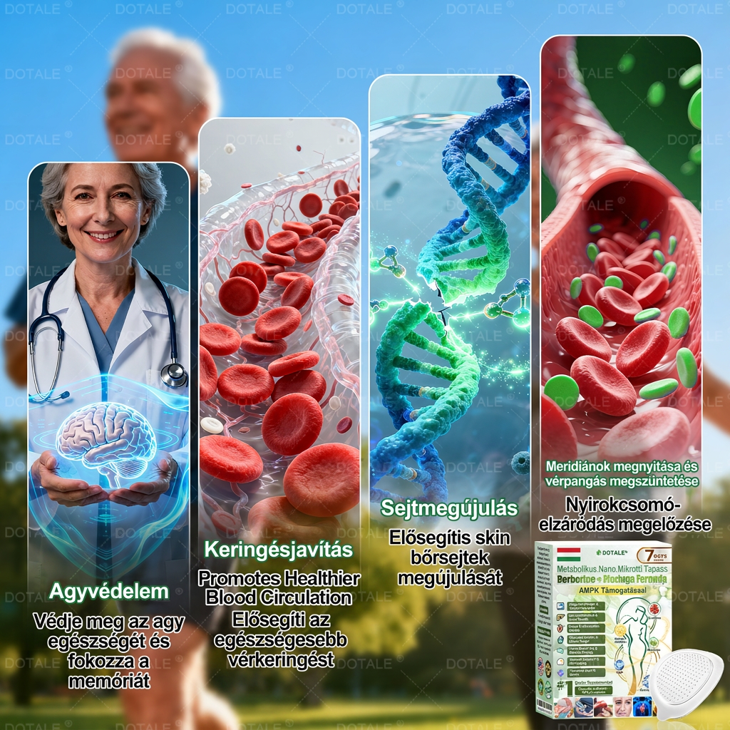 🚀 DOTALE Metabolic Nano Microneedle Patch (Naponta mindössze egyszeri használat · Látható változások akár 7 nap alatt)