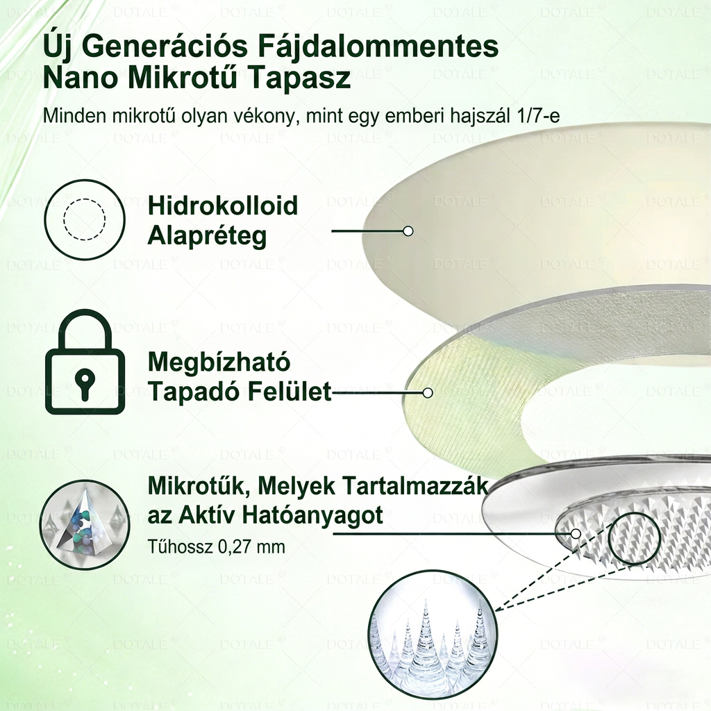 🚀 DOTALE Metabolic Nano Microneedle Patch (Naponta mindössze egyszeri használat · Látható változások akár 7 nap alatt)